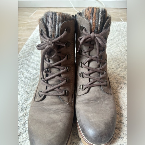 Remonte Brown Lace Up Boots 9/9.5 - Picture 7 of 7